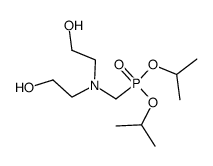 Diisopropyl-N,N-bis-(2-hydroxyethyl)-aminomethylphosphonat结构式