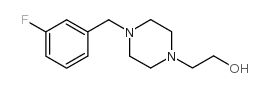 2-(4-(3-氟苄基)哌嗪-1-基)乙烷-1-醇结构式