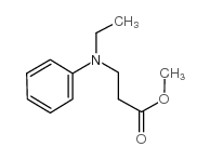 beta-Alanine, N-ethyl-N-phenyl-,methyl ester structure
