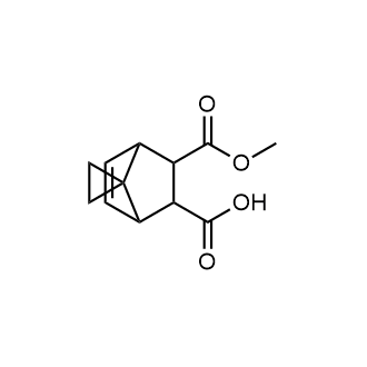 6-(Methoxycarbonyl)spiro[bicyclo[2.2.1]Heptane-7,1'-cyclopropan]-2-ene-5-carboxylic acid Structure