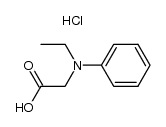 N-phenyl-N-ethylglycine hydrochloride结构式