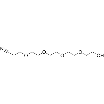 Hydroxy-PEG4-C2-nitrile结构式