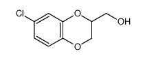 7-chloro-2-hydroxymethyl-1,4-benzodioxane结构式