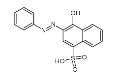 2-benzeneazo-1-naphthol-4-sulfonic acid Structure