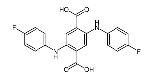 2,5-bis(4-fluoroanilino)terephthalic acid Structure