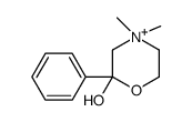 4,4-dimethyl-2-phenylmorpholin-4-ium-2-ol结构式