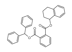 benzhydryl (1,2,3,4-tetrahydronaphthalen-1-yl) phthalate结构式