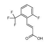 2-FLUORO-6-(TRIFLUOROMETHYL)CINNAMIC ACID结构式