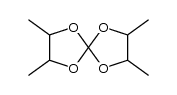 trans-2,3,7,8-Tetramethyl-1,4,6,9-tetraoxaspiro[4.4]nonane Structure