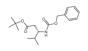 tert-butyl (3S)-N-(benzyloxycarbonyl)-3-amino-4-methylpentanoate Structure