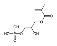 (2-hydroxy-3-phosphonooxypropyl) 2-methylprop-2-enoate Structure