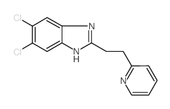 1H-Benzimidazole, 5,6-dichloro-2-[2-(2-pyridinyl)ethyl]- (en) Structure
