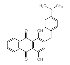 9,10-Anthracenedione,2-[[4-(dimethylamino)phenyl]methyl]-1,4-dihydroxy-结构式