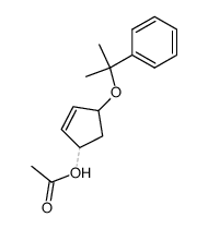 cis- and trans-4-cumyloxy-2-cyclopenten-1-yl acetate Structure