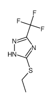 5-(ethylthio)-3-(trifluoromethyl)-1H-1,2,4-triazole Structure