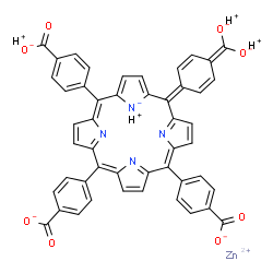 zinc(II) tetrakis(4-carboxyphenyl)porphine structure