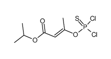 (E)-3-[(Dichlorophosphinothioyl)oxy]-2-butenoic acid 1-methylethyl ester Structure