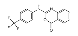 2-[4-(TRIFLUOROMETHYL)ANILINO]-4H-3,1-BENZOXAZIN-4-ONE structure