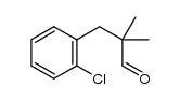 3-(2-chlorophenyl)-2,2-dimethylpropanal Structure