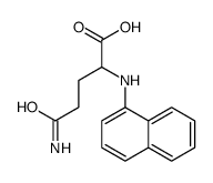 (2S)-5-amino-2-(naphthalen-1-ylamino)-5-oxopentanoic acid Structure