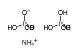 ammonium phosphate, hemibasic structure