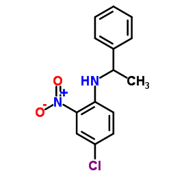 4-Chloro-2-nitro-N-(1-phenylethyl)aniline Structure