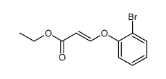 3-(2-bromophenoxy)acrylic acid ethyl ester Structure