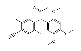 N-(2',4',5'-trimethoxyphenyl)-4-cyano-2,5-dimethylacetanilide结构式