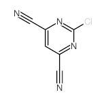 4,6-Pyrimidinedicarbonitrile,2-chloro- Structure