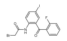 2-Brom-2'-(2-fluorbenzoyl)-4'-jodacetanilid结构式