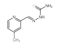 Hydrazinecarbothioamide,2-[(4-methyl-2-pyridinyl)methylene]- Structure