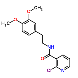 N-(2-(3,4-DIMETHOXYPHENYL)ETHYL)(2-CHLORO(3-PYRIDYL))FORMAMIDE Structure