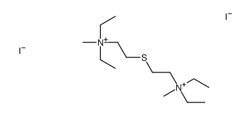 2-[2-[diethyl(methyl)azaniumyl]ethylsulfanyl]ethyl-diethyl-methylazanium,diiodide结构式