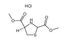 (2Ξ,4R)-thiazolidine-2,4-dicarboxylic acid dimethyl ester, hydrochloride Structure