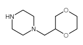 Piperazine, 1-(1,4-dioxan-2-ylmethyl)- (9CI) structure