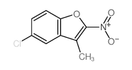 2-NITRO-3-METHYL-5-CHLOROBENZOFURAN structure