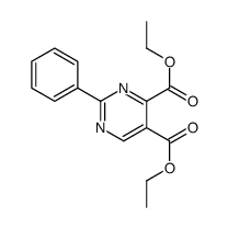 diethyl 2-phenylpyrimidine-4,5-dicarboxylate Structure