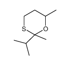 2-Isopropyl-2,6-dimethyl-1,3-oxathiane Structure