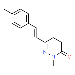 2-METHYL-6-(4-METHYLSTYRYL)-4,5-DIHYDRO-3(2H)-PYRIDAZINONE structure