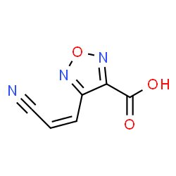 1,2,5-Oxadiazole-3-carboxylicacid,4-(2-cyanoethenyl)-(9CI) structure