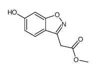 2-(6-羟基-1,2-苯并异噁唑-3-基)乙酸甲酯结构式