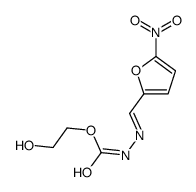 2-hydroxyethyl N-[(E)-(5-nitrofuran-2-yl)methylideneamino]carbamate Structure