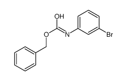 (3-溴苯基)氨基甲酸苄酯结构式