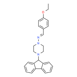 N-(4-ethoxybenzylidene)-4-(9H-fluoren-9-yl)piperazin-1-amine picture