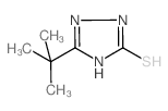 3-tert-butyl-1H-1,2,4-triazole-5-thiol structure