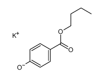 potassium,4-butoxycarbonylphenolate Structure