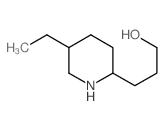 2-Piperidinepropanol,5-ethyl- Structure