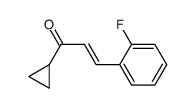 (2E)-1-Cyclopropyl-3-(2-fluorophenyl)-2-propen-1-one结构式