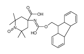 Fmoc-2,2,6,6-四甲基哌啶-N-氧基-1-氨基-4-羧酸结构式