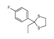 2-ethyl-2-(4-fluorophenyl)-1,3-dithiolane结构式